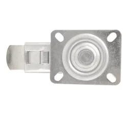 Roulette pivotante noire ø8 cm avec freins, charge max 70 kg-