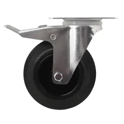 Roulette pivotante noire ø12.5 cm, charge max 75 kg- Hot