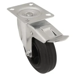 Roulette pivotante noire ø12.5 cm, charge max 75 kg- Hot