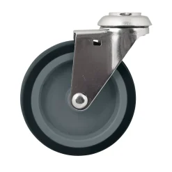 Roulette pivotante sans frein ø100 mm, œil, charge max 70kg^ Best