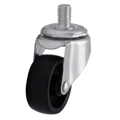 Roulette pivotante sans frein ø40 mm, plaque 10 x 15 mm, 20kg- Discount