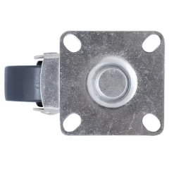 Roulette pivotante sans frein ø40 mm, plaque ø42 mm, charge max 25kg-