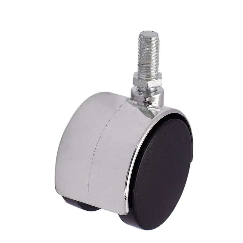 Roulette pivotante sans frein ø50 mm, tige filetée 10 x 20 mm, charge max 40kg^ Clearance