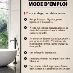 Répare faïence, émail, céramique Matériaux blanc 30g^Sinto Outlet