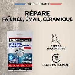 Répare faïence, émail, céramique Matériaux blanc 30g^Sinto Outlet
