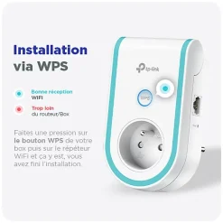 Répéteur WiFi AC1200 avec prise intégrée-TP-link Sale