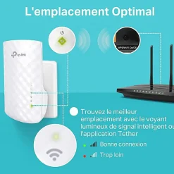 Répéteur WiFi bi-bande AC750 blanc-TP-link Hot