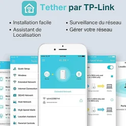 Répéteur WiFi bi-bande AC750 blanc-TP-link Hot