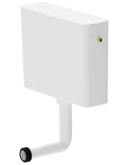 Réservoir WC 7.5L semi-bas simple touche, Tosca^Siamp Discount