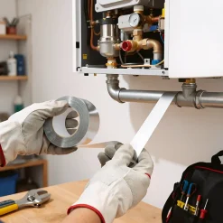 Ruban adhésif Aluminium , 50 m x 75 mm-Diall