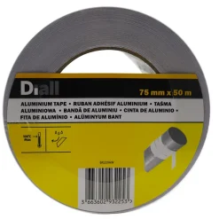 Ruban adhésif Aluminium , 50 m x 75 mm-Diall