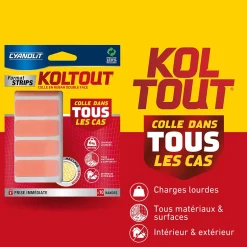 Ruban adhésif de fixation transparente Koltout - 10 pièces-Cyanolit Online