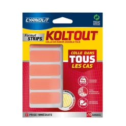 Ruban adhésif de fixation transparente Koltout - 10 pièces-Cyanolit Online