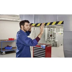 Ruban adhésif de signalisation - - Noir/Jaune - 66m x 50mm-Tesa Hot