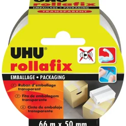 Ruban adhésif d'emballage Rollafix transparent 66 x 50 mm^UHU Sale