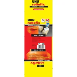 Ruban adhésif d'emballage Rollafix transparent 66 x 50 mm^UHU Sale