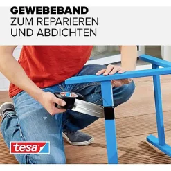 Ruban adhésif toil é Extra Power 56348-00001-05 noir 10 m x 50 mm^Tesa Outlet