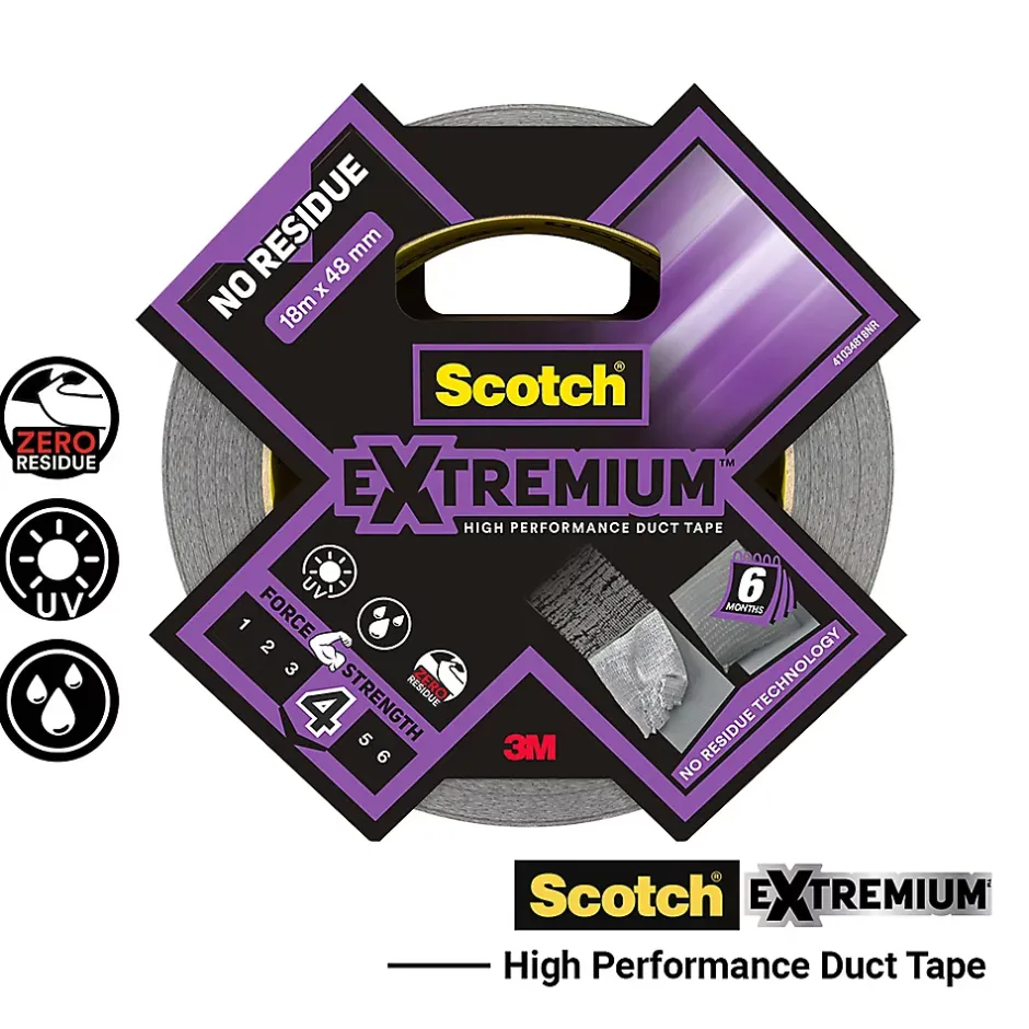 Ruban adhésif toile de réparation Extremium 18 x 48 mm gris^Scotch Outlet