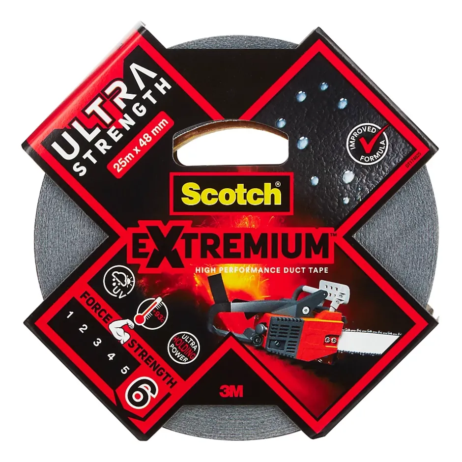 Ruban adhésif toile de réparation Extremium 25 x 48 mm noir-Scotch Hot