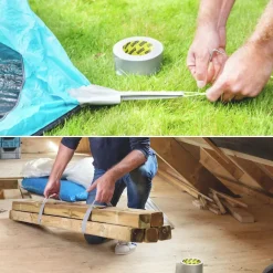 Ruban adhésif Grizzly tape gris 10m-UHU Hot