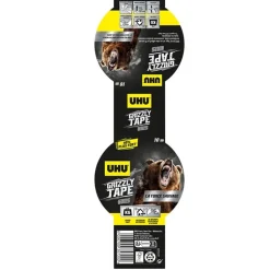 Ruban adhésif Grizzly tape gris 10m-UHU Hot