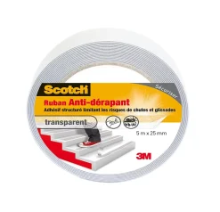 Ruban anti-dérapant rond transparent 25 mm x 5 m-Scotch Best