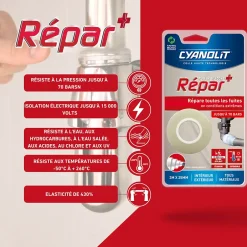 Ruban auto-amalgamant silicone Repar+-Cyanolit Best