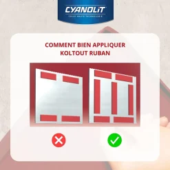 Ruban colle Koltout extra fin h. 8 mm x l. 10 m-Cyanolit Clearance