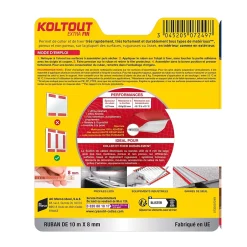 Ruban colle Koltout extra fin h. 8 mm x l. 10 m-Cyanolit Clearance