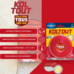 Ruban colle Koltout extra fin h. 19 mm x l. 7.5 m-Cyanolit Hot