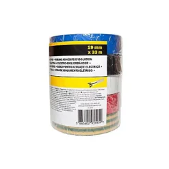 Ruban d'isolation, couleur mélangée 19 mm x 33 m vendu par 5 pièces-Diall Best