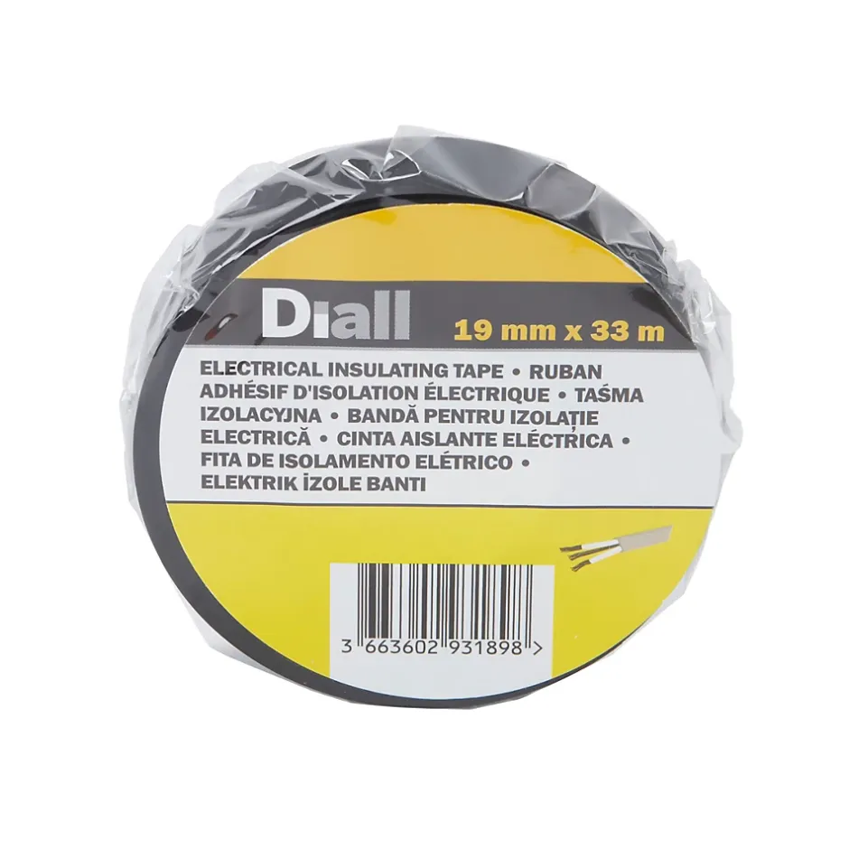 Ruban d'isolation électrique 19 mm x 33 m noir-Diall Sale
