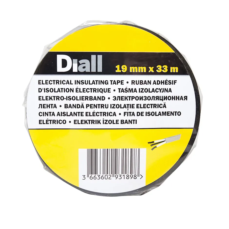 Ruban d'isolation électrique 19 mm x 33 m noir-Diall Sale