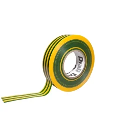 Ruban d'isolation électrique 19 mm x 33 m vert et jaune-Diall Discount