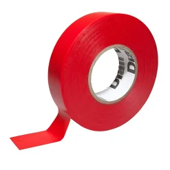 Ruban d'isolation électrique 19 mm x 33 m rouge^Diall Hot