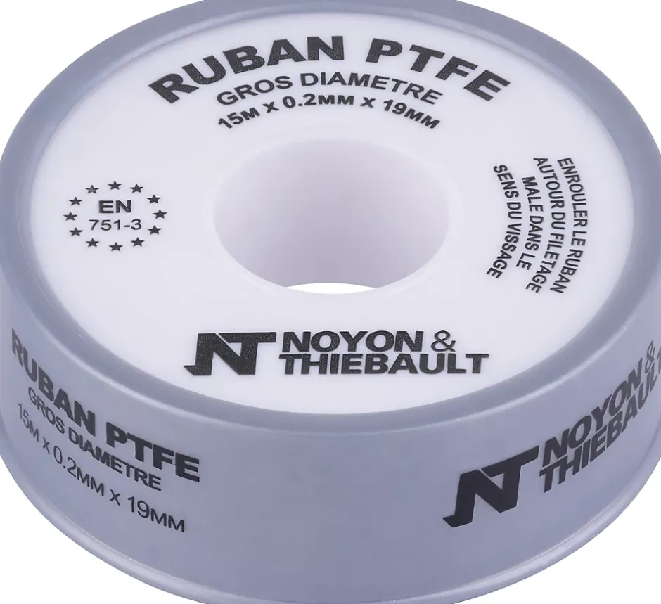 Ruban PTFE 19mmx 0,2 mm x 15 M^Noyon et Thiebault
