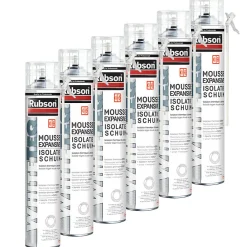 Pack de 6 Mousses expansives WhiteTeq de 750ml-Rubson Sale