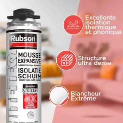 WhiteTeq Mousse expansive pistolable 750ml - Isolation thermique et phonique^Rubson Sale