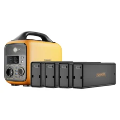 HE600 + 4 EB324 - Station Modulaire 600 W 1296 Wh avec Hot-Swap-Runhood Clearance