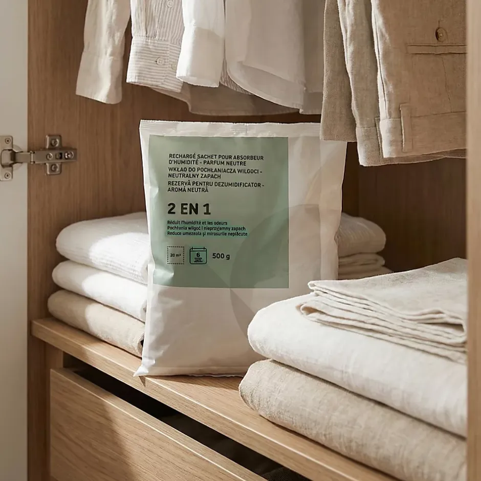 Sachet absorbeurs d'humidité 20m² 500g- Online