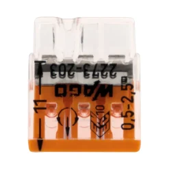 Sachet de 20 bornes 3 entrées série 2273 -^Wago Discount