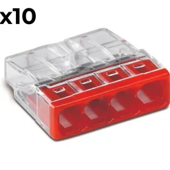 Sachet de 10 bornes 4 entrées série 2273 --Wago Sale