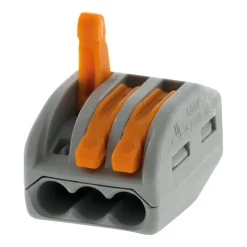 Sachet de 5 bornes 3 entrées série 222 -^Wago Discount