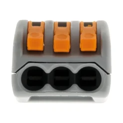 Sachet de 5 bornes 3 entrées série 222 -^Wago Discount