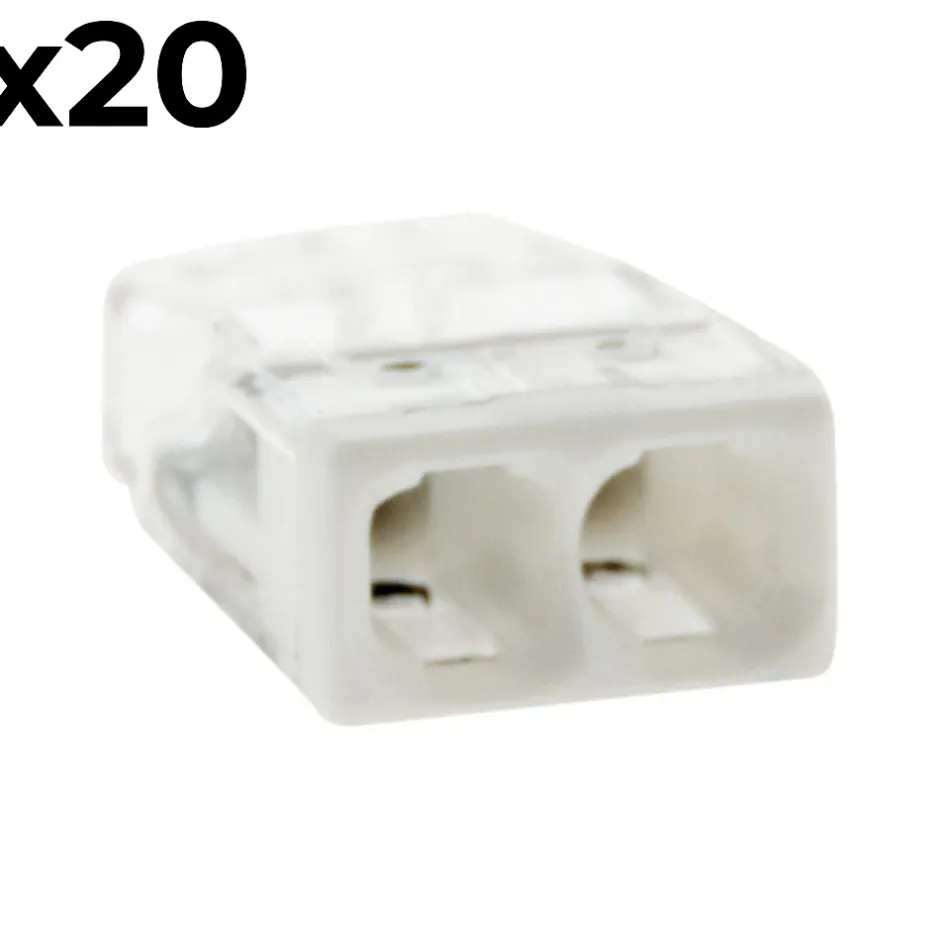 Sachet de 20 bornes 2 entrées série 2273 -^Wago New