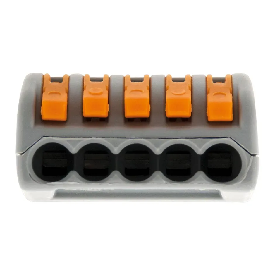 Sachet de 5 bornes 5 entrées série 222 -^Wago Discount