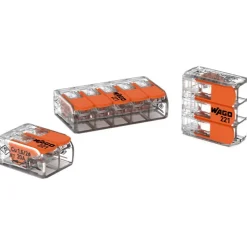 Sachet de 5 bornes 2 entrées série 221 -^Wago