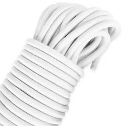 Sandow élastique Blanc 20 mètres - Qualité PRO 9SW - Tendeur pour bâche de diamètre 9 mm^Tecplast