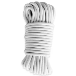 Sandow élastique Blanc 20 mètres - Qualité PRO 9SW - Tendeur pour bâche de diamètre 9 mm^Tecplast