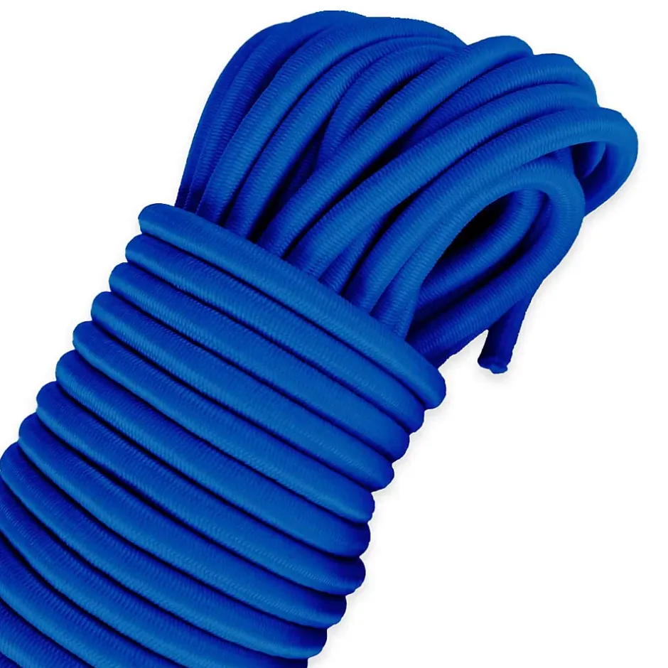 Sandow élastique Bleu 15 mètres - Qualité PRO 9SW - Tendeur pour bâche de diamètre 9 mm^Tecplast